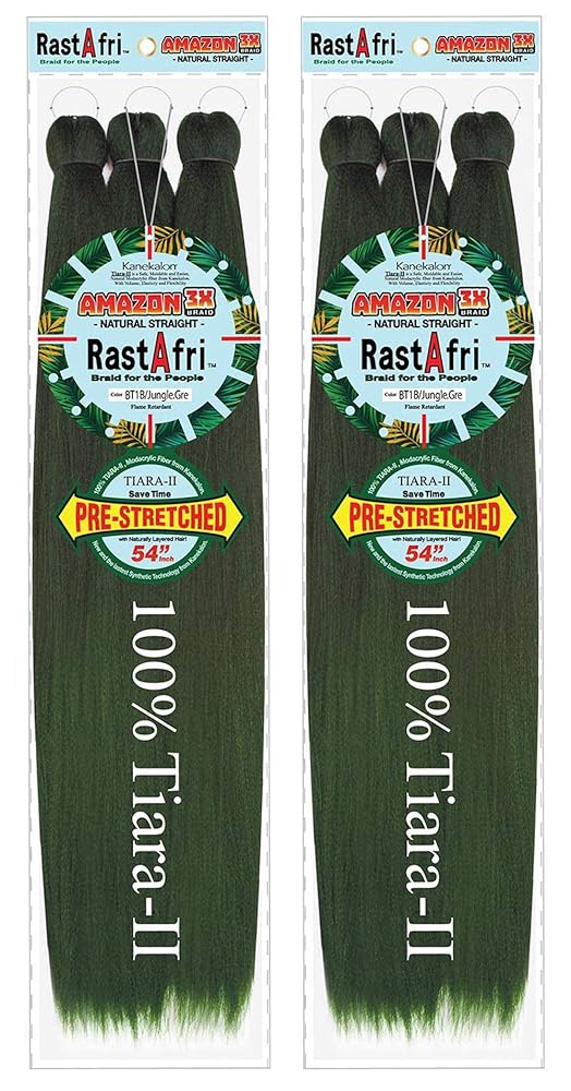 RastAfri 3X Braid 54 Pre-stretched 2 PACK BT1B.JUNGLE.GREEN