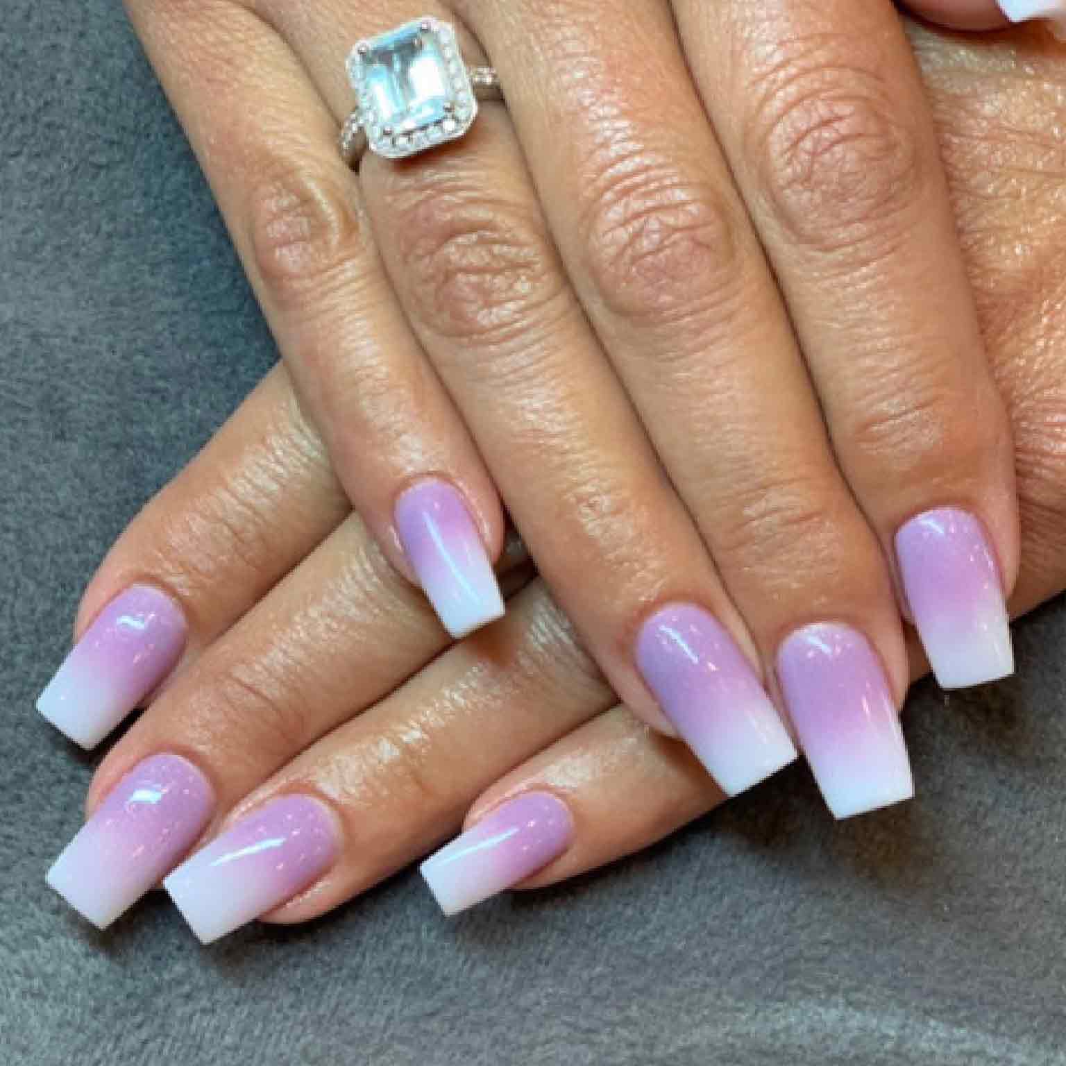 Dip Powder Ombre with Nail Extension