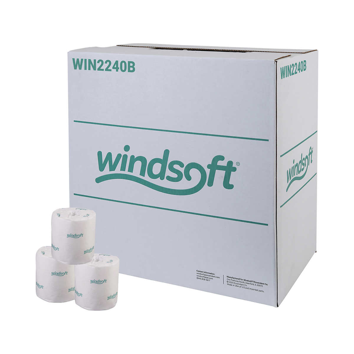 Windsoft 2-Ply Bath Tissue - 500 Sheets - 96 Rolls