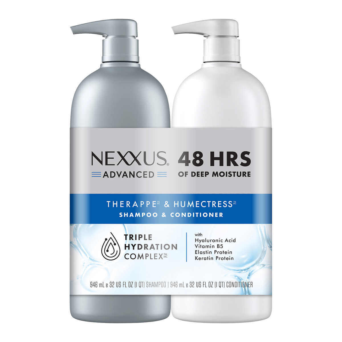 Nexxus Advanced Therappe Shampoo and Humectress Conditioner - 32 fl oz - 2 Count